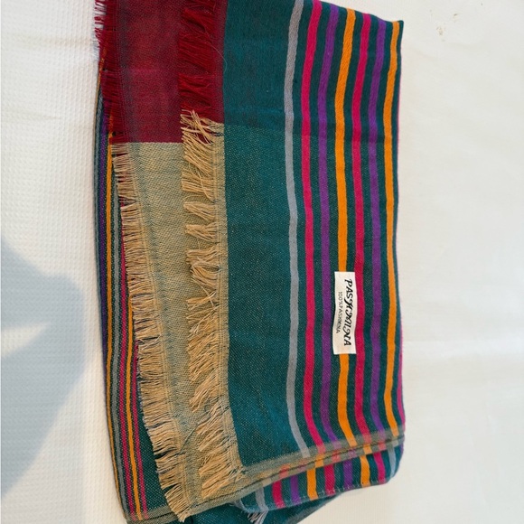 Pashmina Multicolor Striped Shawl Wrap Scarf - Picture 5 of 7